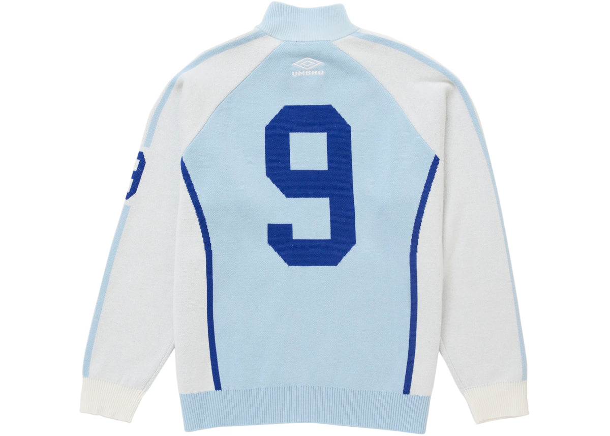 Supreme Umbro Zip Up Sweater Light Blue