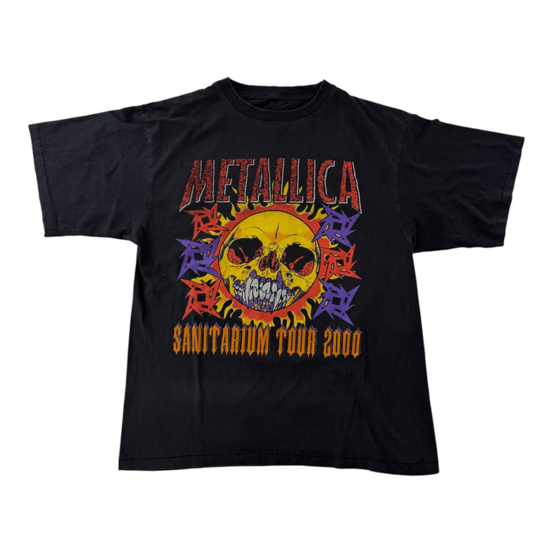 Vintage Metallica Sanitarium Tour 2000 Parking Lot Boot Tee Black