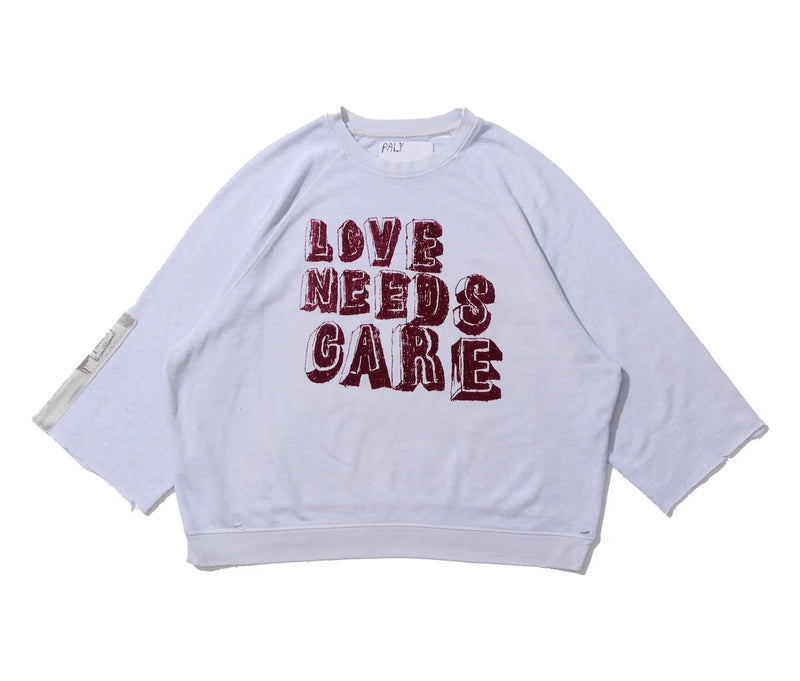 Paly Love Needs Care Crewneck Grey