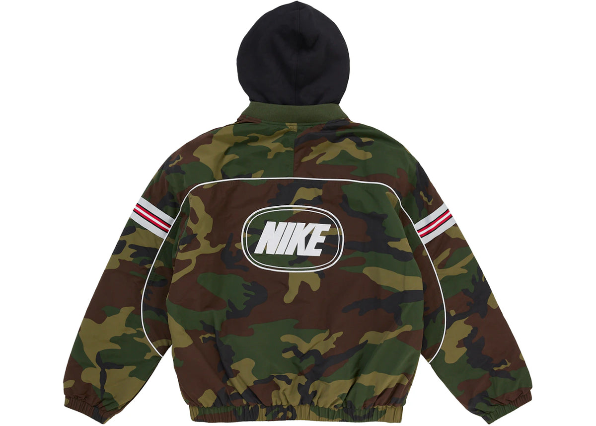 Supreme Nike Nylon Hooded Jacket Woodland Camo