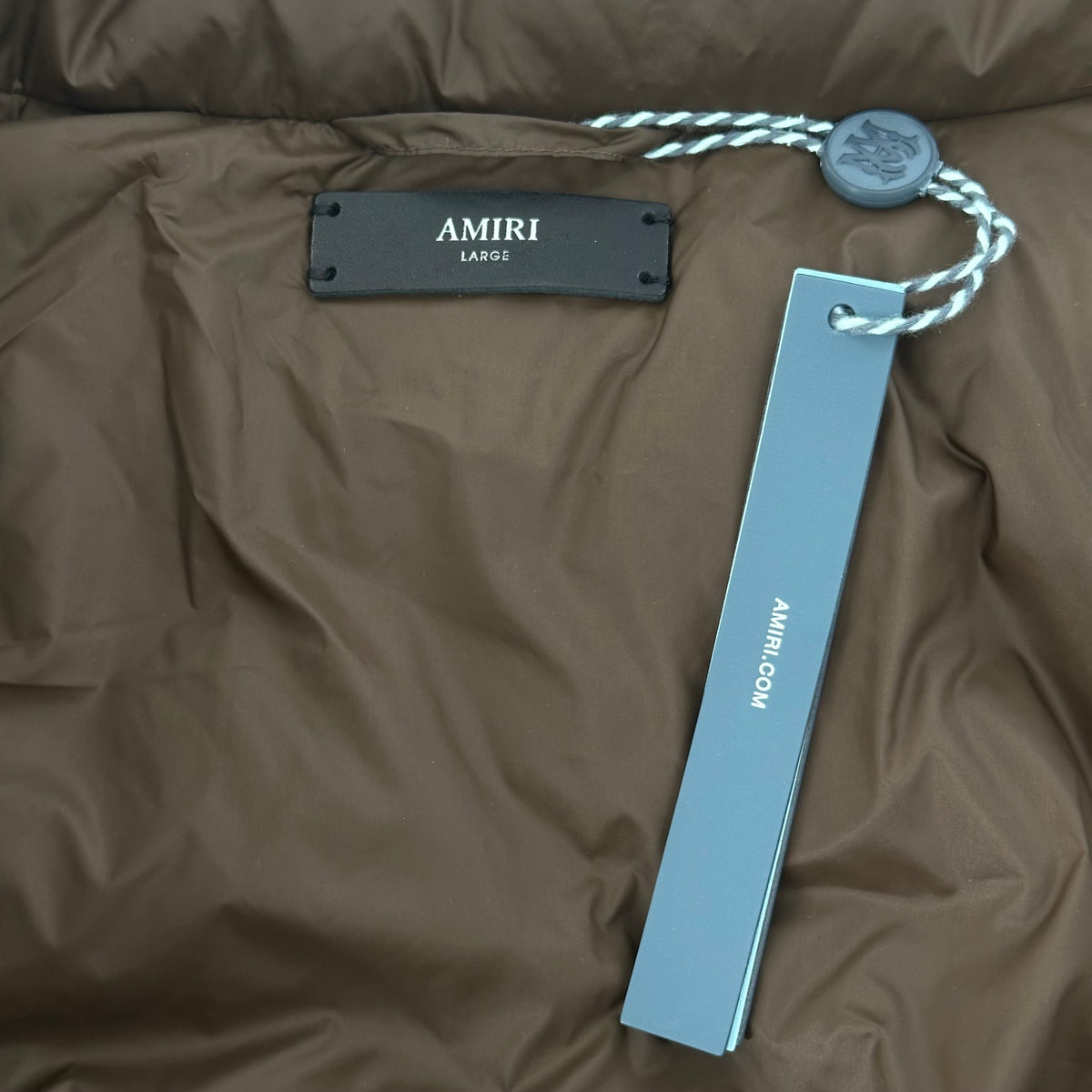 Amiri Bones Down Puffer Jacket Brown