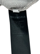 Balenciaga Grey Embroidered Hoodie