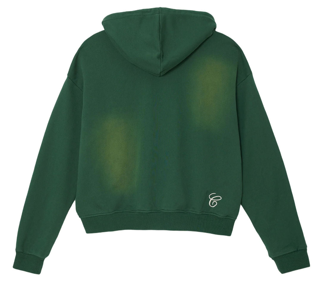 Cactus Valley Hidden Crystal Zip Hoodie Green