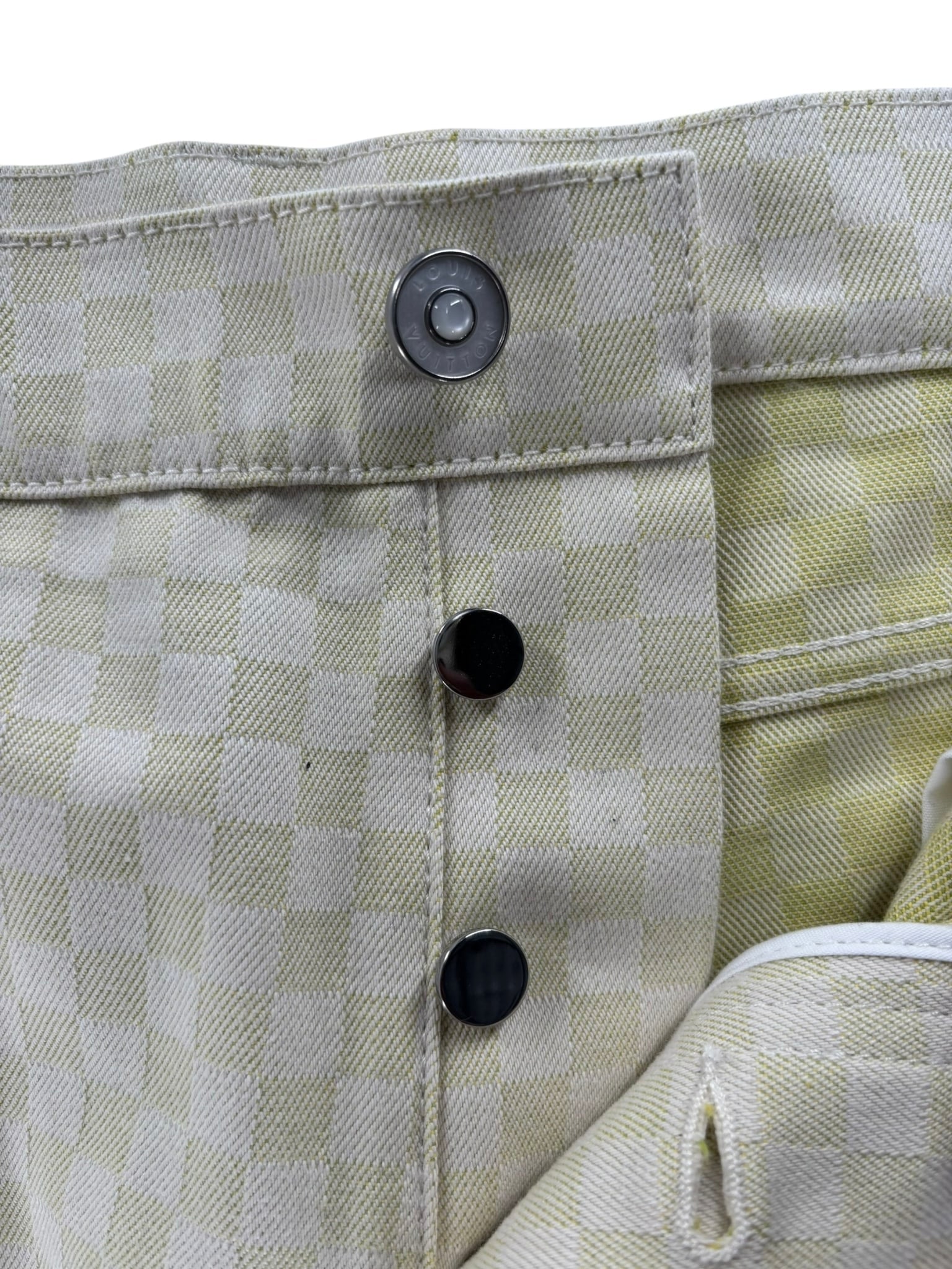 Louis Vuitton Damier Gradient Jacquard Denim Cargo Pants Multicolor
