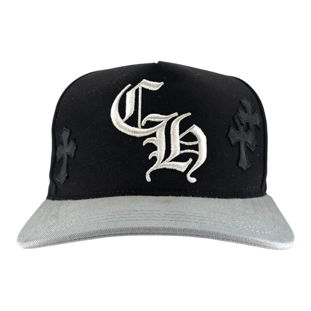 Chrome Hearts Cross Patch Hat Black Grey