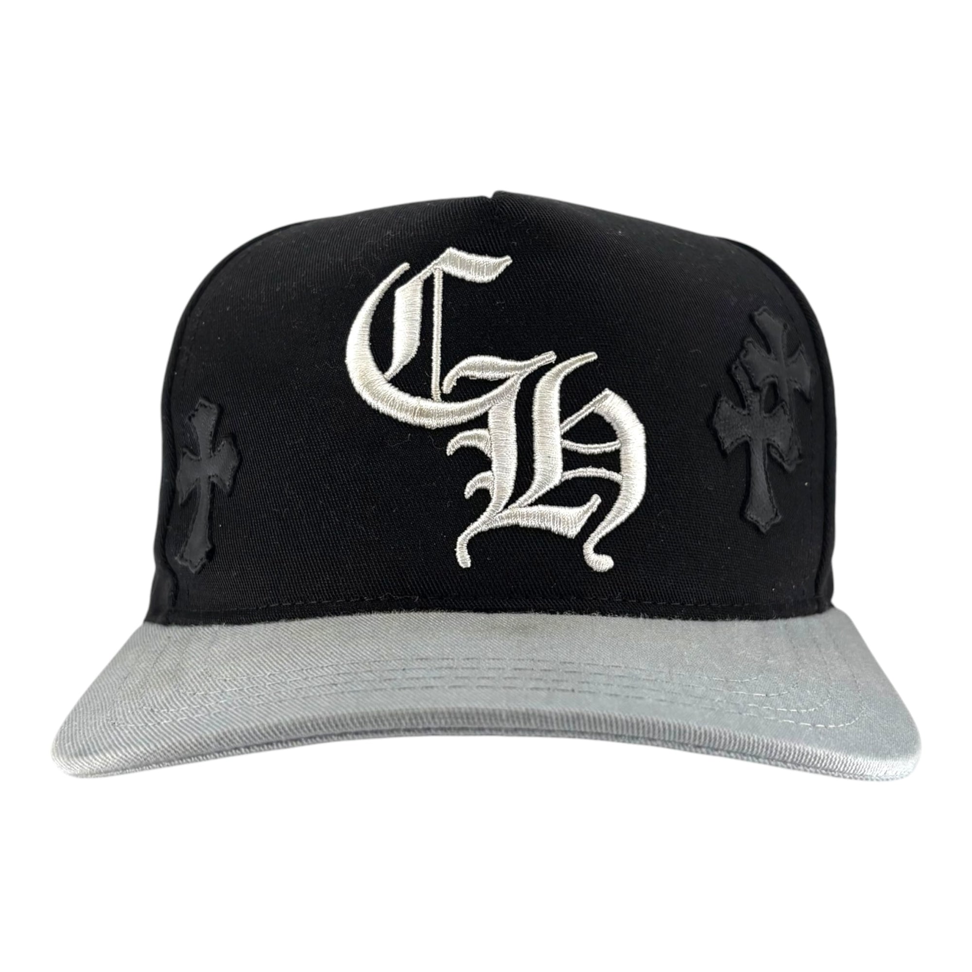 Chrome Hearts Cross Patch Hat Black Grey