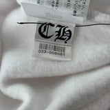 Chrome Hearts Vertical Logo Hoodie White
