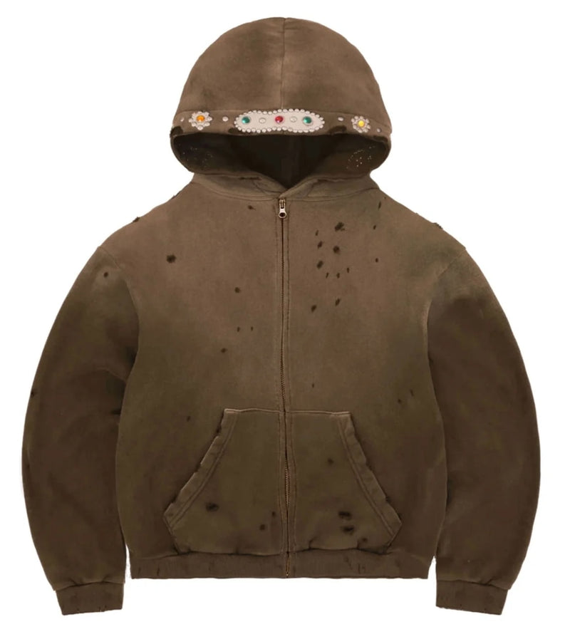 Bravest Studios Brown Sapphire Zip Hoodie