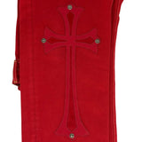 Chrome Hearts 16 Patch Jeans Red