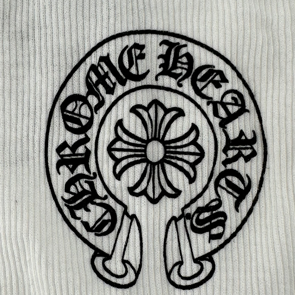 Chrome Hearts Horseshoe Ribbed Tank Top White