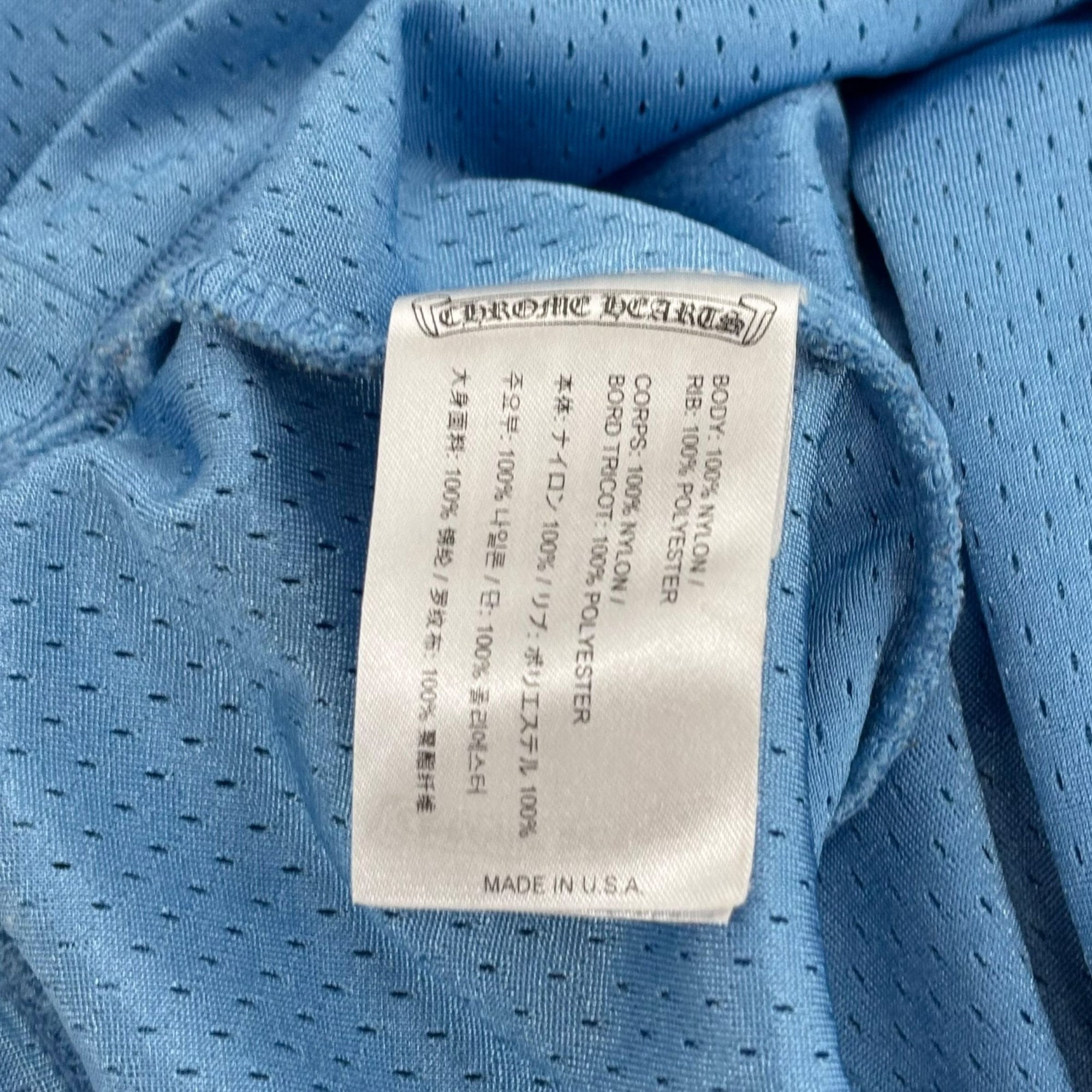 Chrome Hearts Sports Mesh Warm Up Jersey Blue