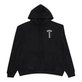 Chrome Hearts T Bar Logo USA Hoodie Black