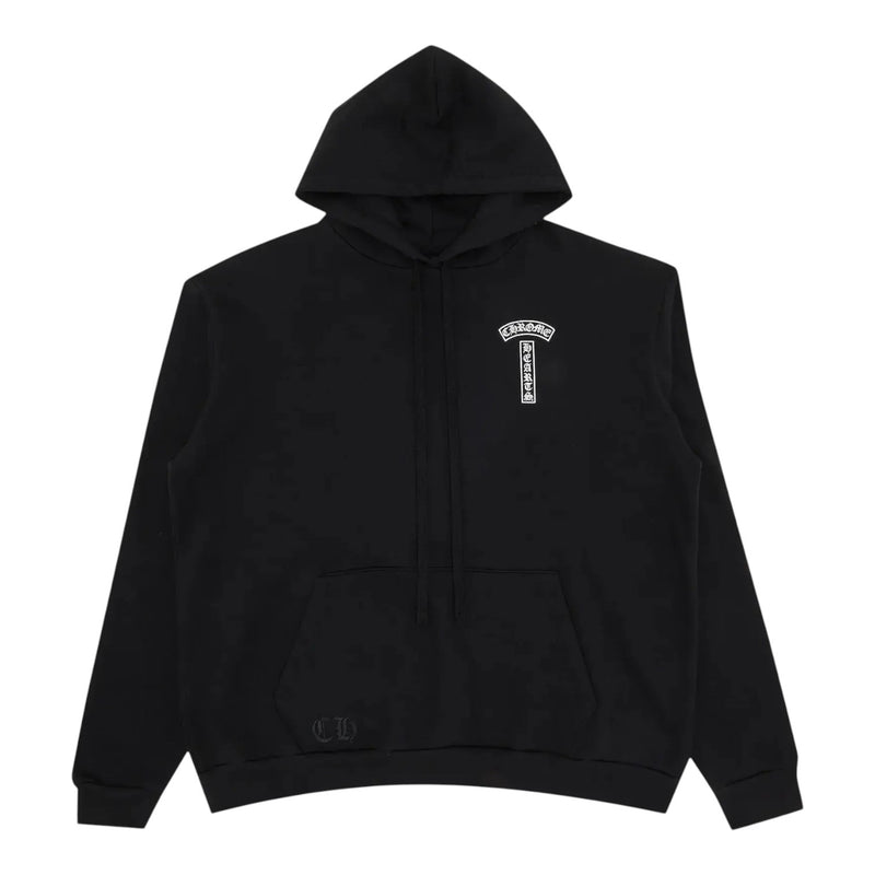 Chrome Hearts T Bar Logo USA Hoodie Black