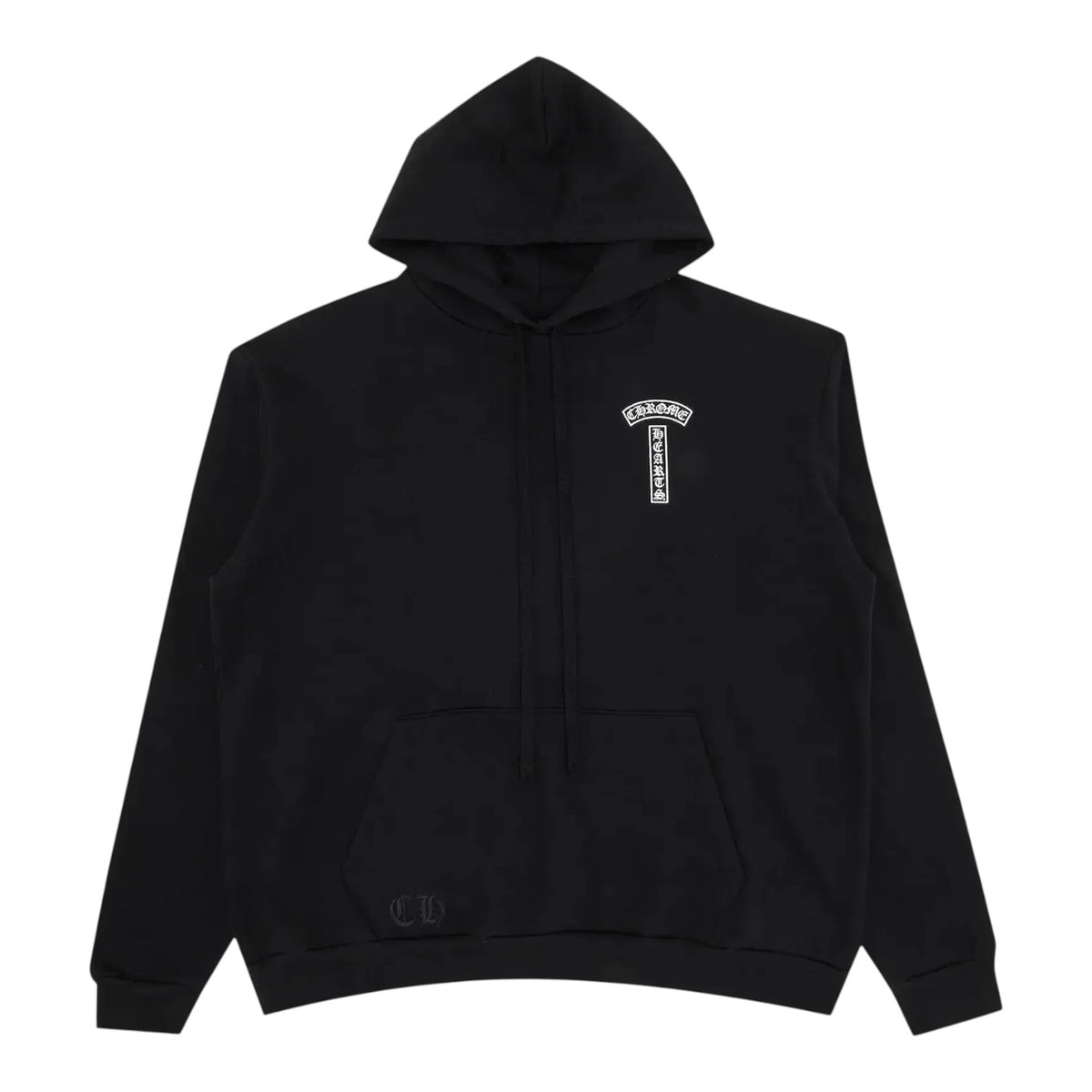 Chrome Hearts T Bar Logo USA Hoodie Black