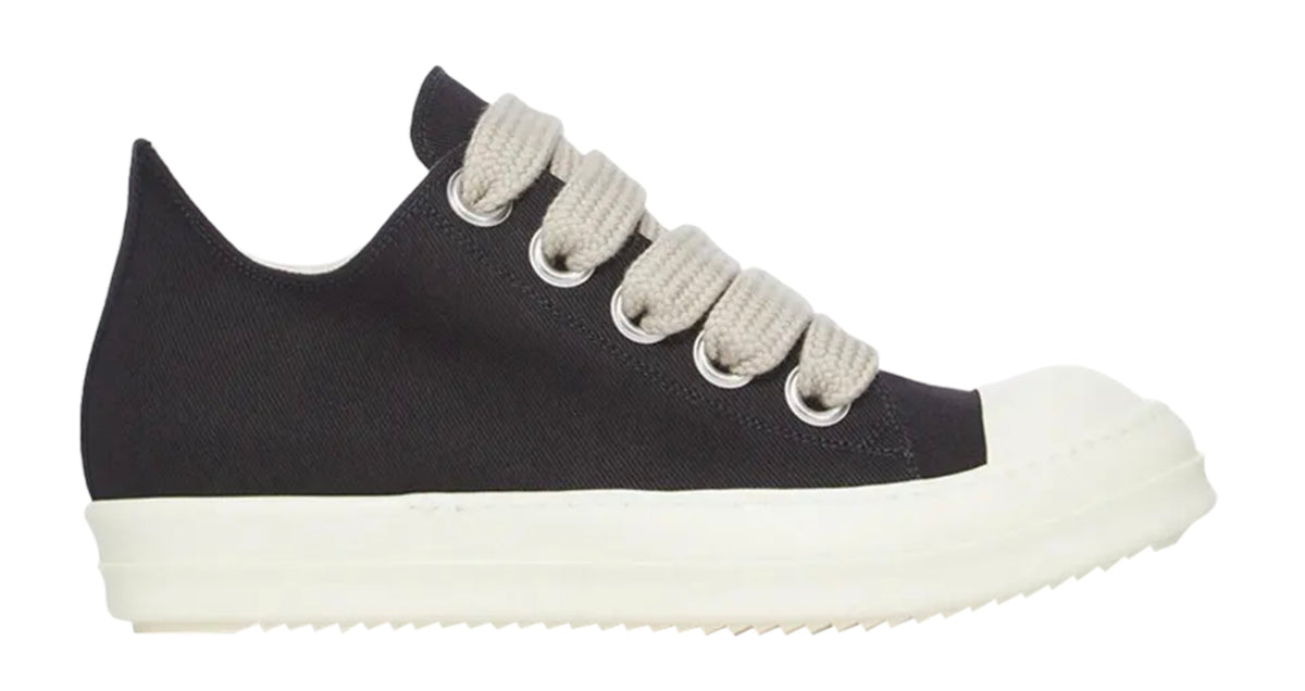 Rick Owens DRKSHDW Jumbolace Low Sneaker Black Milk