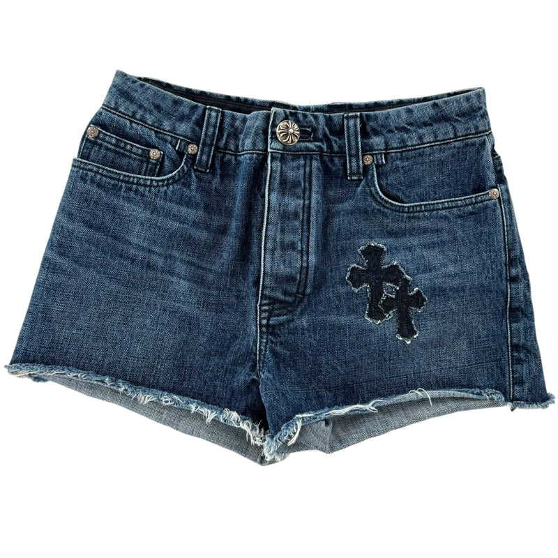 Chrome Hearts 12 Patch Denim Shorts Blue