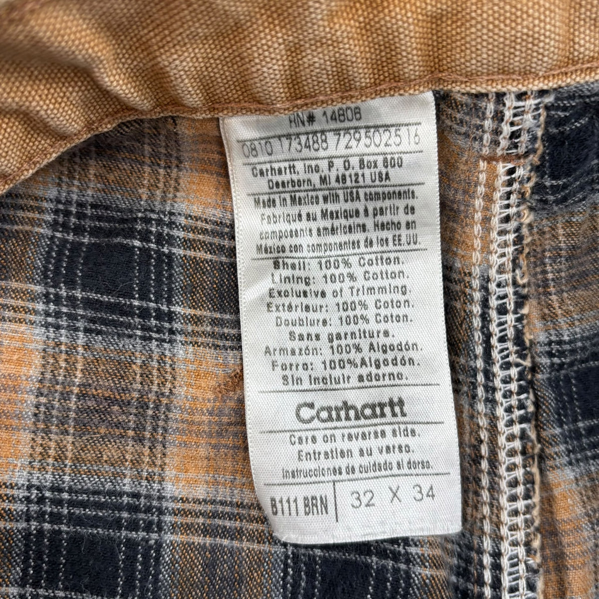 Carhartt Distressed Carpenter Pants Khaki