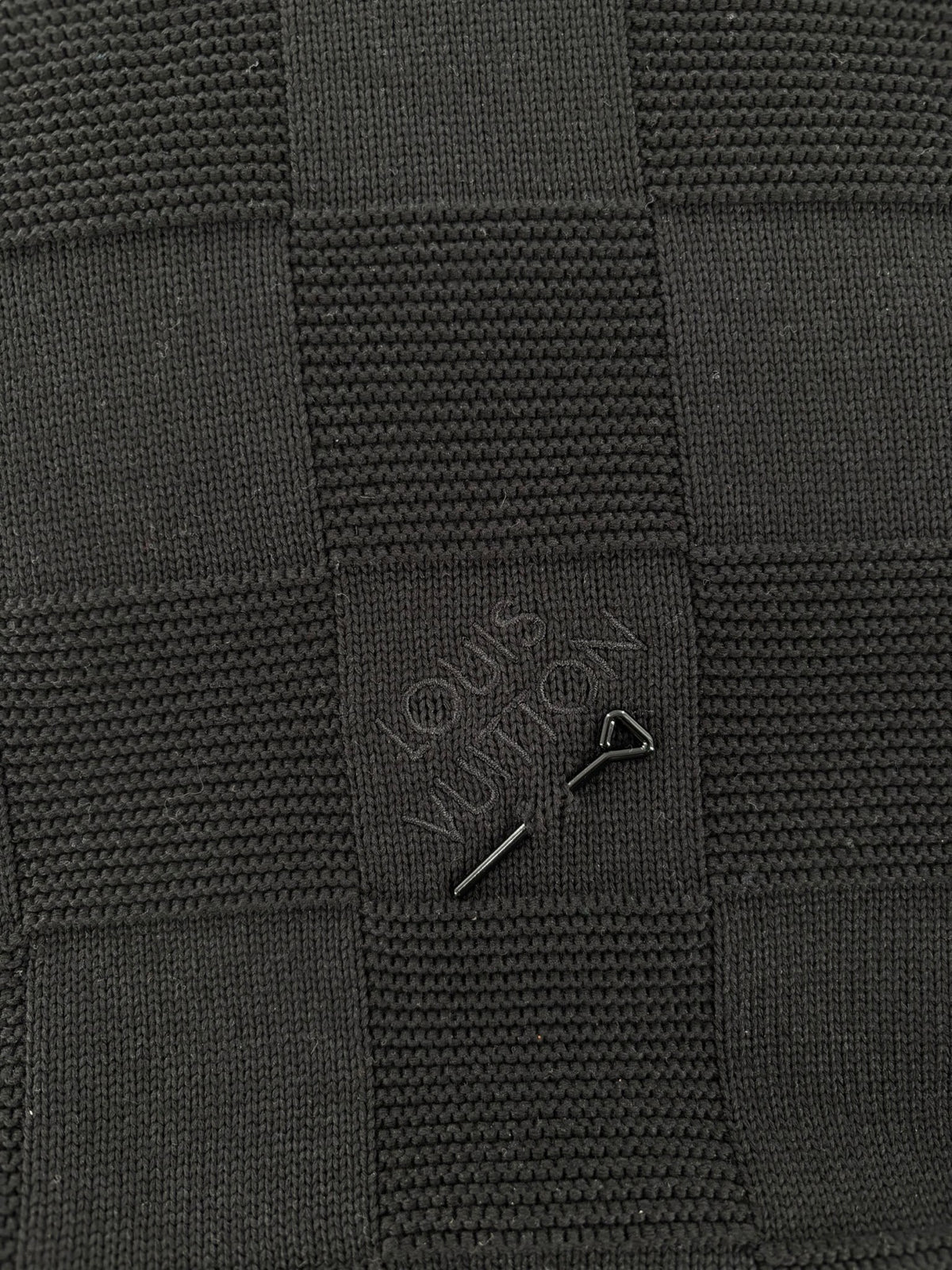 Louis Vuitton Damier Stitch Crewneck Black