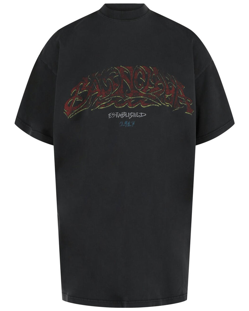 Balenciaga Off Shore Shirt Faded Black Red