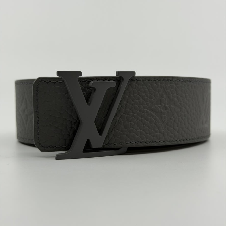 Louis Vuitton Embossed Belt Grey