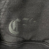 Chrome Hearts Scroll Logo Thermal Zip-Up Hoodie Black