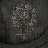 Chrome Hearts Scroll Logo Long-Sleeve Thermal Tee Black