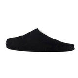 Marni Long Hair Calfskin Fussbett Sabot Mule Black