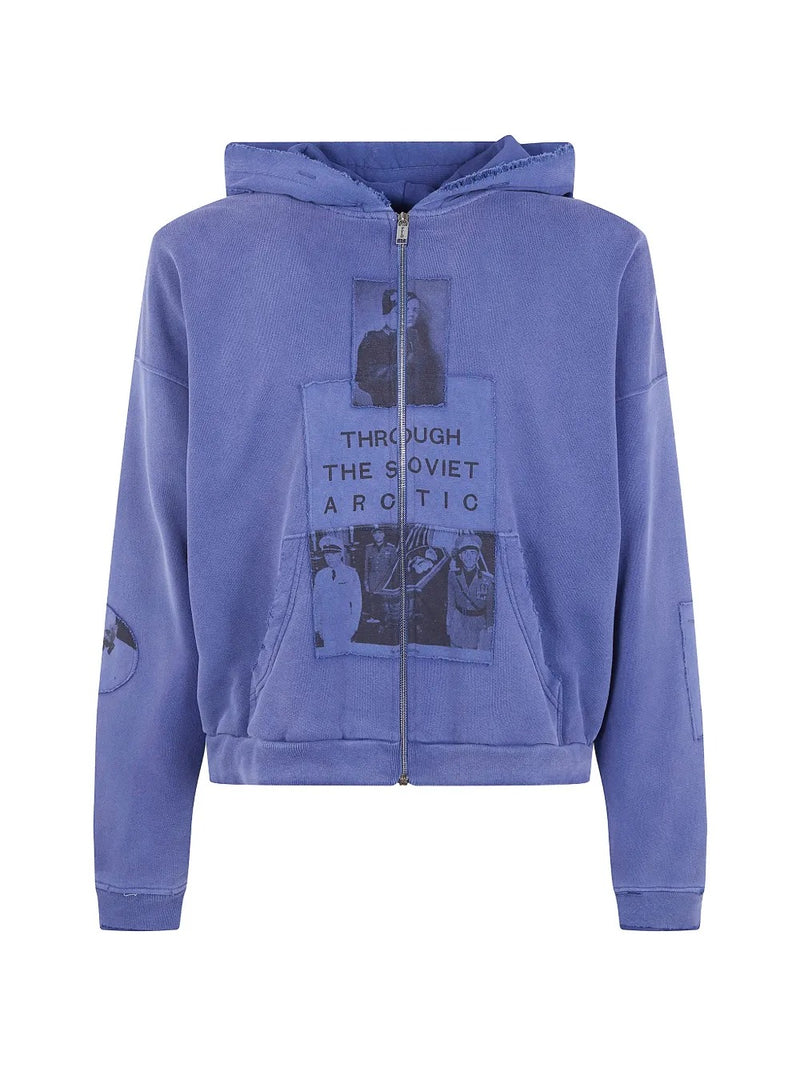 ERD Patchwork Zip Up Hoodie