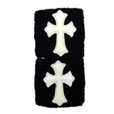 Chrome Hearts Patent Leather Patch Wristbands Black