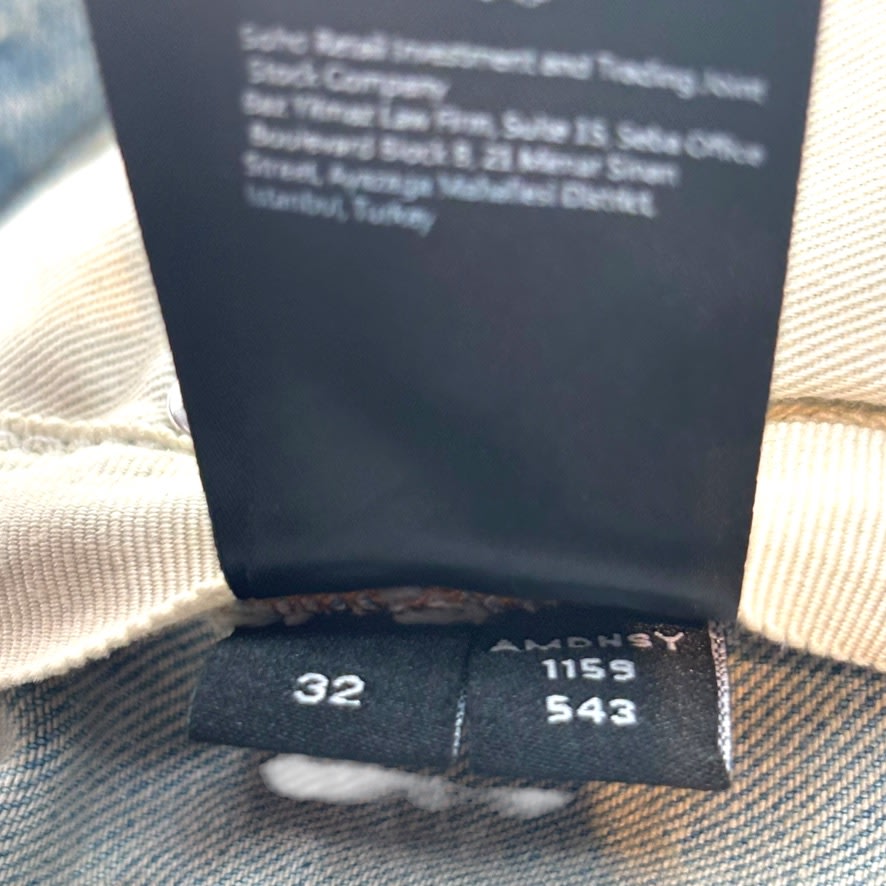 Amiri Denim Light Acid Wash