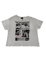 ERD Teen Just Wanted Some Love Tee Black & White