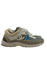 Chanel CC Logo Sneaker White Teal