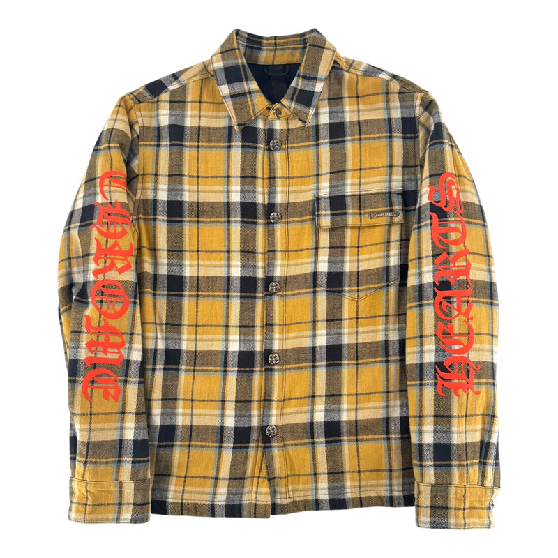 Chrome Hearts Padded Flannel Shirt Yellow