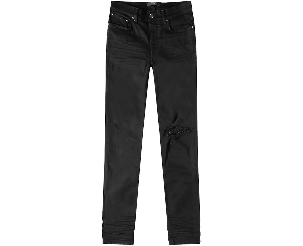 Amiri Broken Denim Jeans Black