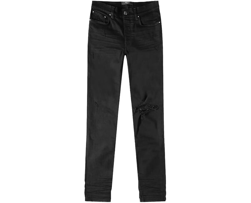 Amiri Broken Denim Jeans Black
