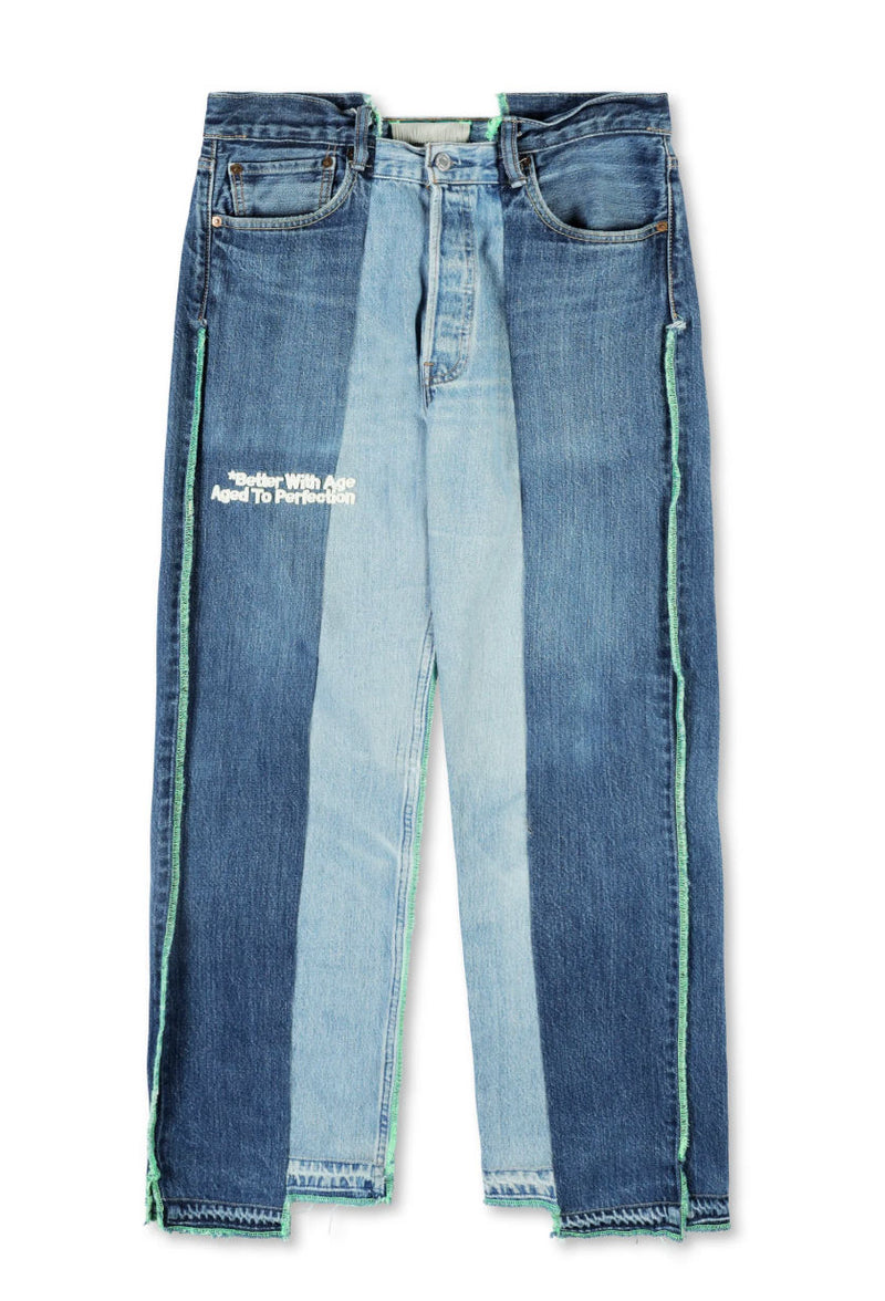 Better With Age Lemon Denim Jeans Blue