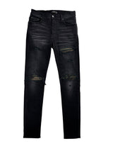 Amiri Mx1 Camo Ribbed Denim Black