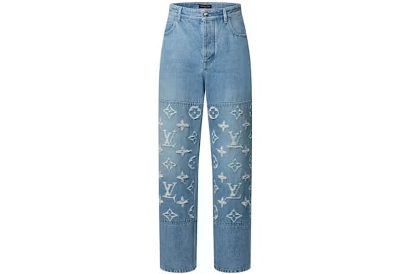 Louis Vuitton LIght Wash Denim Skate Jeans
