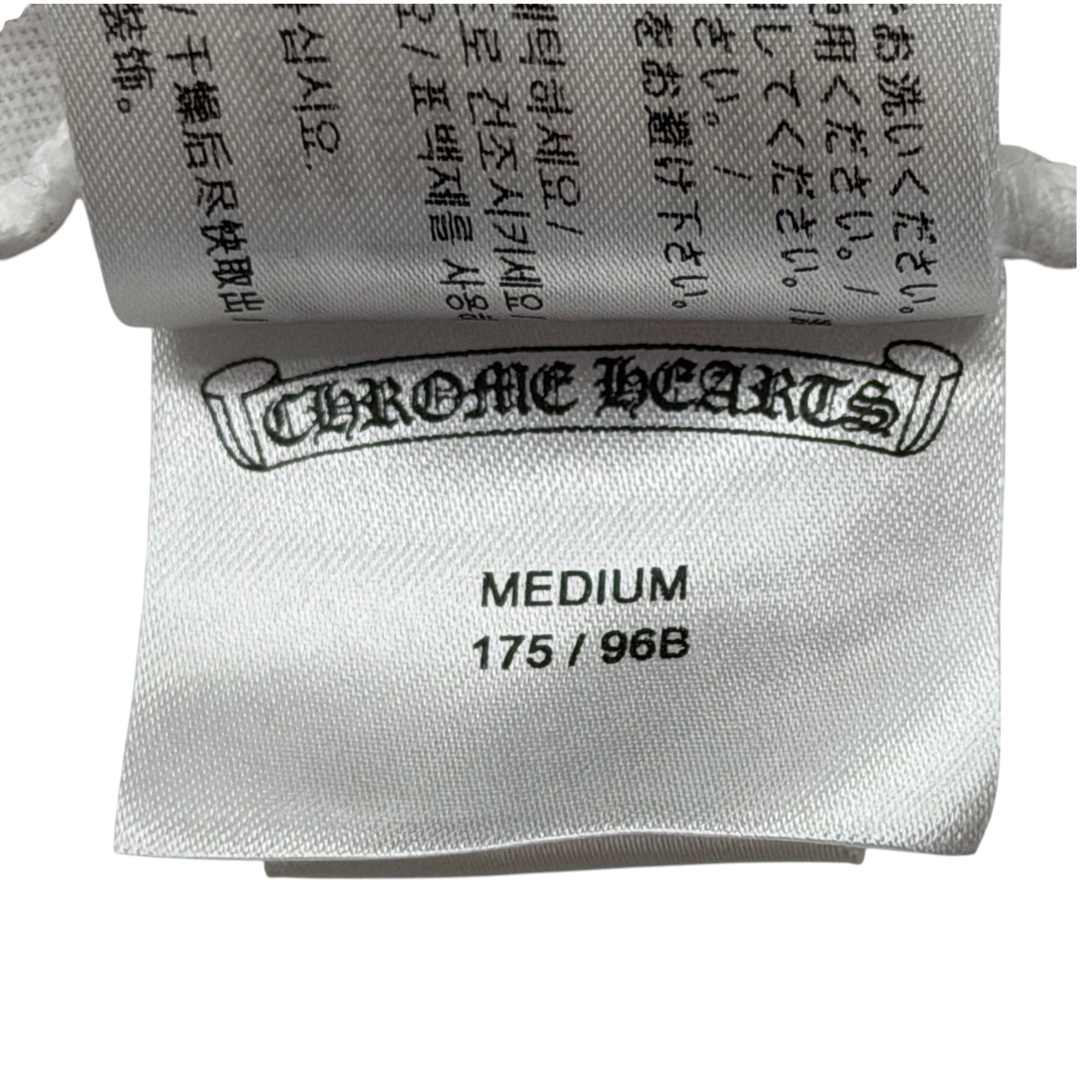 Chrome Hearts Multi Color Cross Cemetery Long Sleeve Shirt White