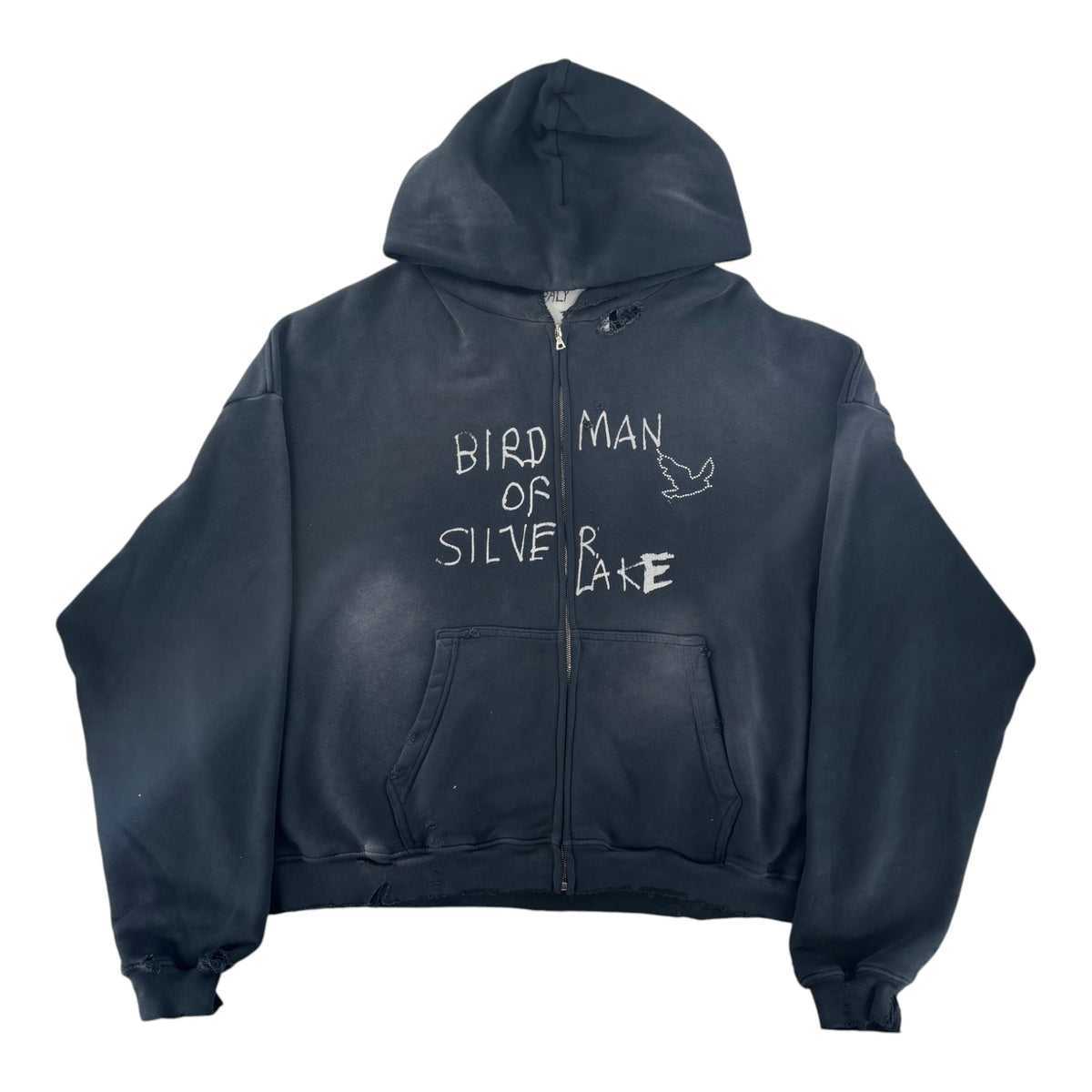 Paly Birdman Of Silver Lake Zip Up Hoodie Black