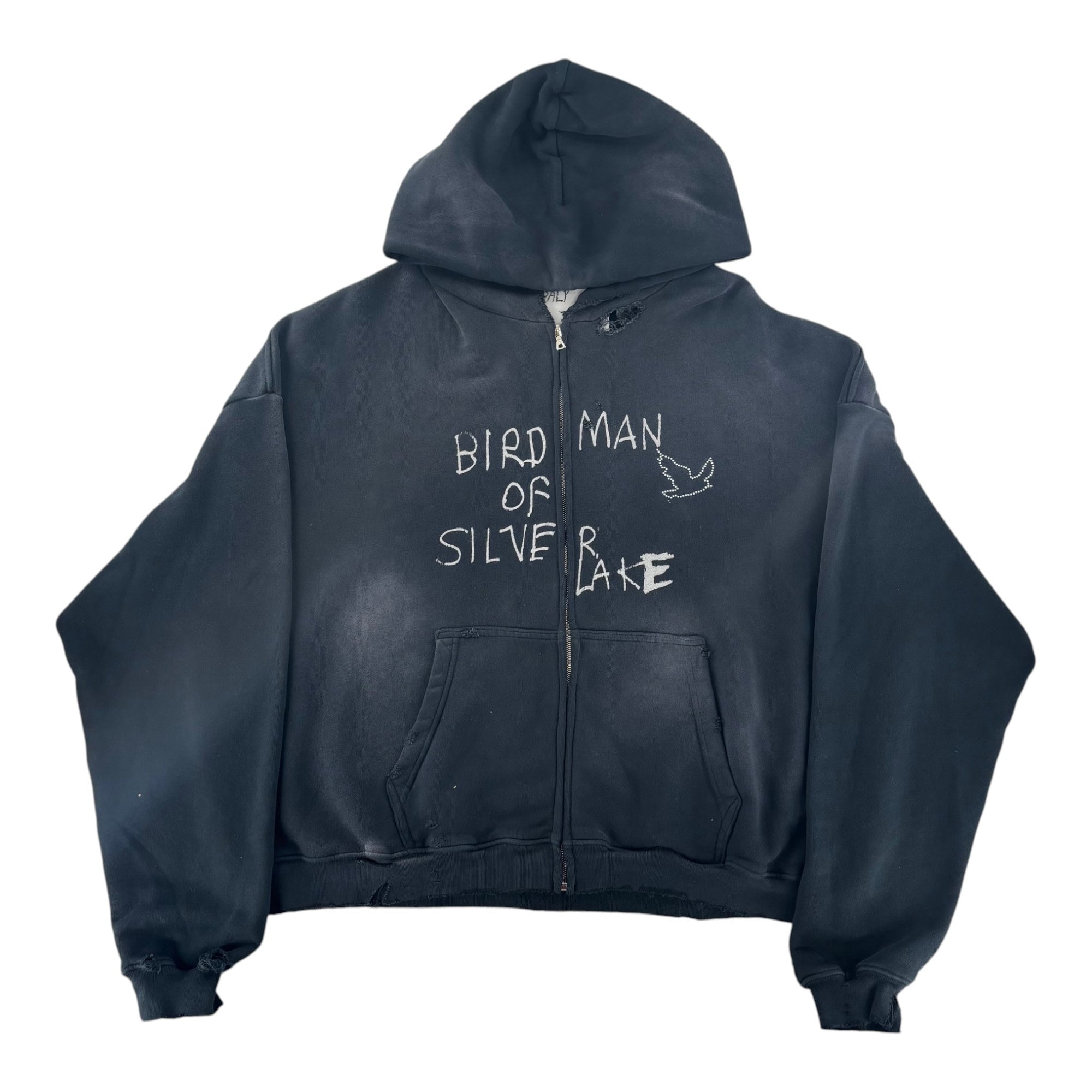 Paly Birdman Of Silver Lake Zip Up Hoodie Black