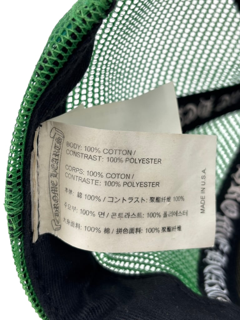 Chrome Hearts Hollywood Trucker Hat Slime Green