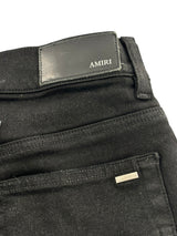 Amiri Mx1 Waxed Ribbed Denim Black