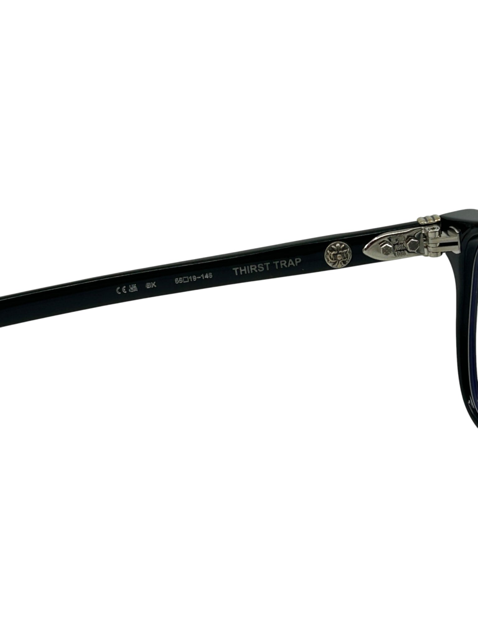 Chrome Hearts Thirst Trap Glasses Black & Silver