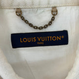 Louis Vuitton Damier Short-Sleeved Denim Shirt Biege