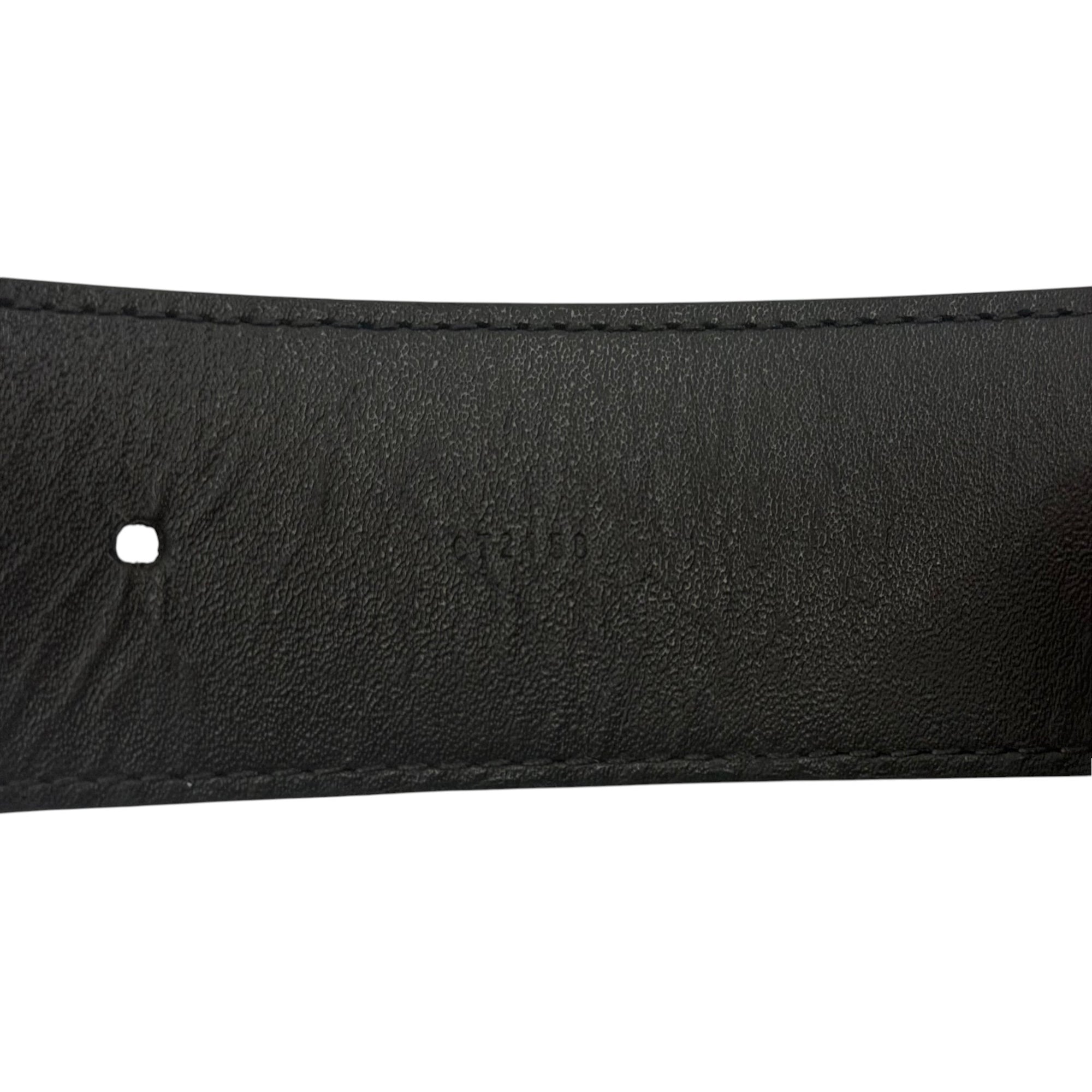 Louis Vuitton LV Initiales Damier Ebene Belt Brown