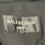 Balenciaga Washed Nylon Tracksuit Jacket Black