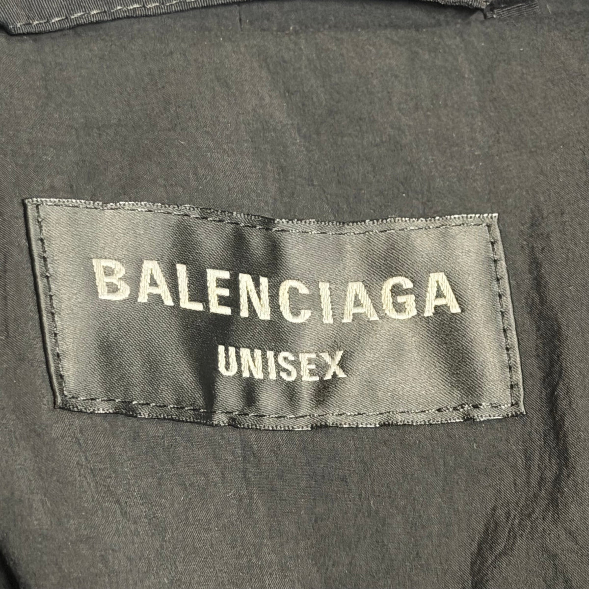 Balenciaga Washed Nylon Tracksuit Jacket Black