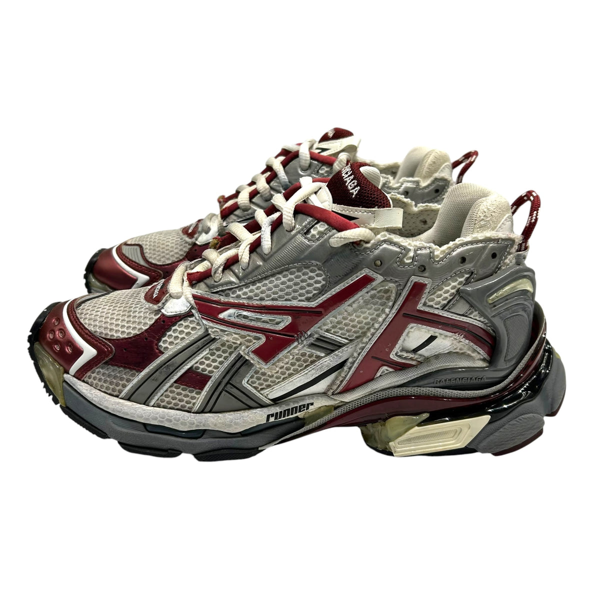 Balenciaga Runner Grey Burgundy