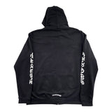 Chrome Hearts Vertical Letter Zip Hoodie Black